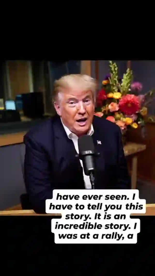 Trump accepteert bloemen van Brabander