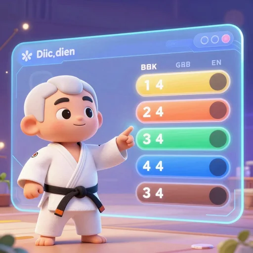 🥋 Exameneisen Dashboard — Judo per Band